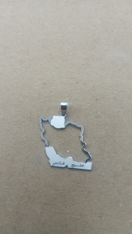 پلاک مردانه استیل رنگ ثابت